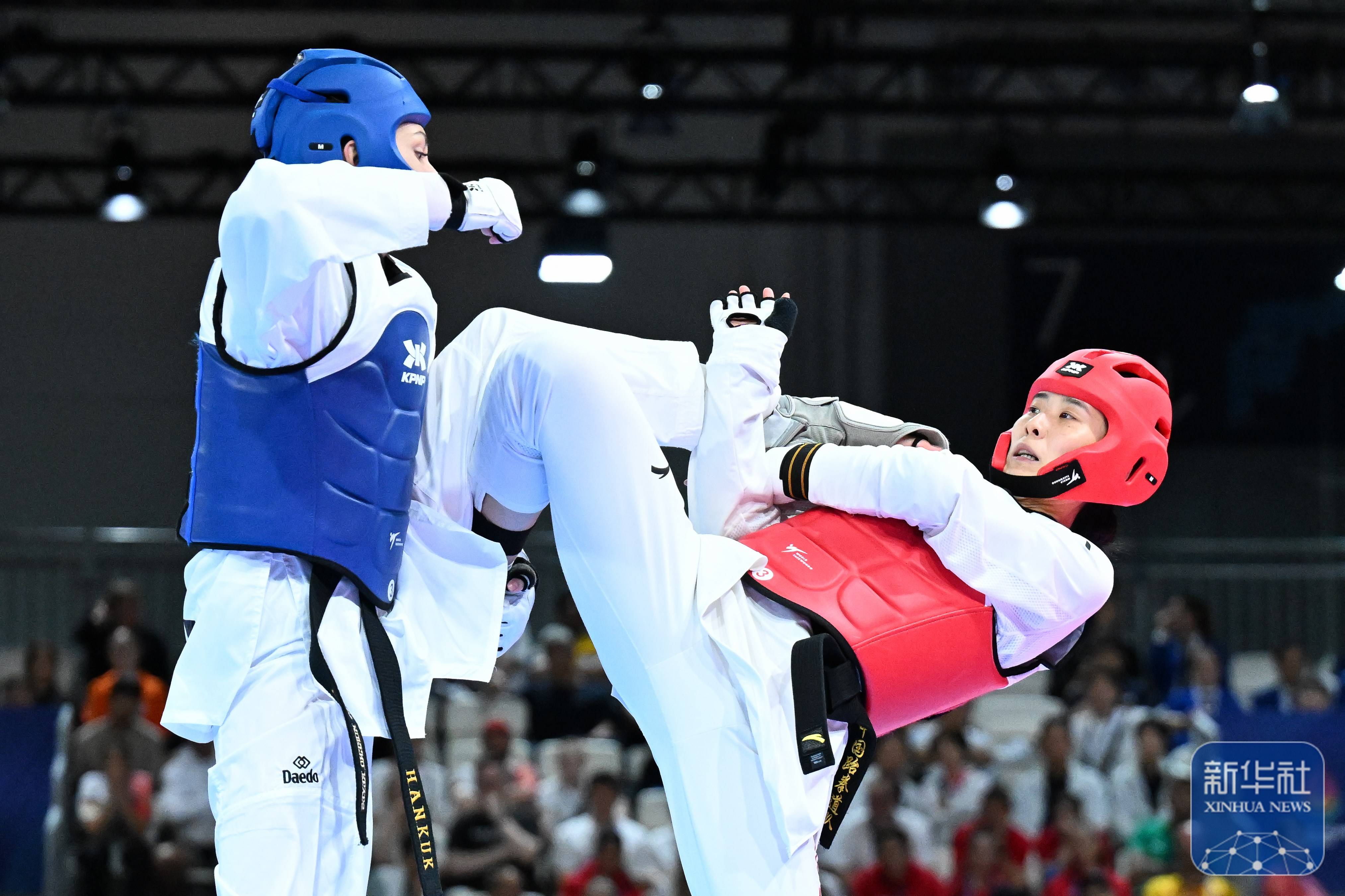 希腊选手在跆拳道女子公斤级中获胜